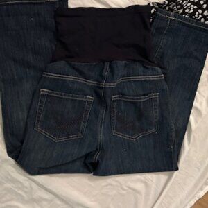 Maternity size small blue jeans denim pants pregnancy small gently used